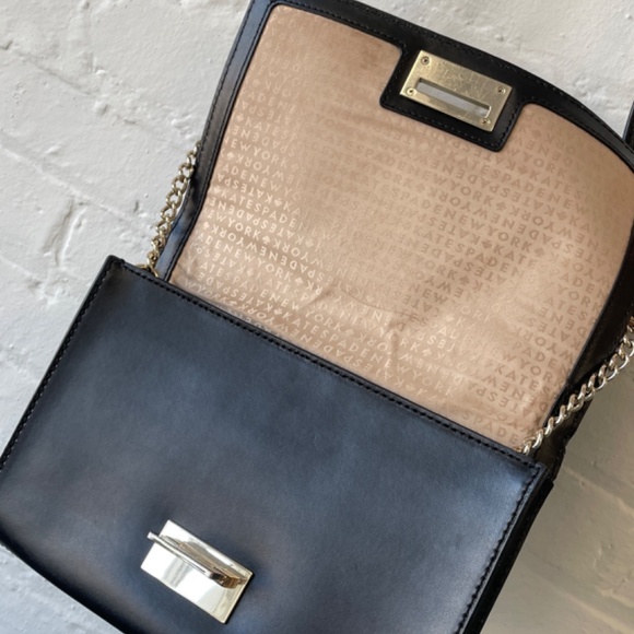 Kate Spade Black envelope on chain - Picture 3 of 9